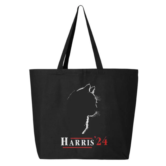 Childless Cat Lady For Kamala Harris President Biden 24 25L Jumbo Tote