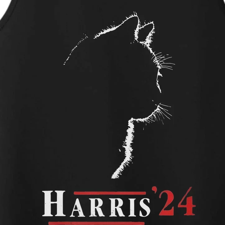 Childless Cat Lady For Kamala Harris President Biden 24 Performance Tank