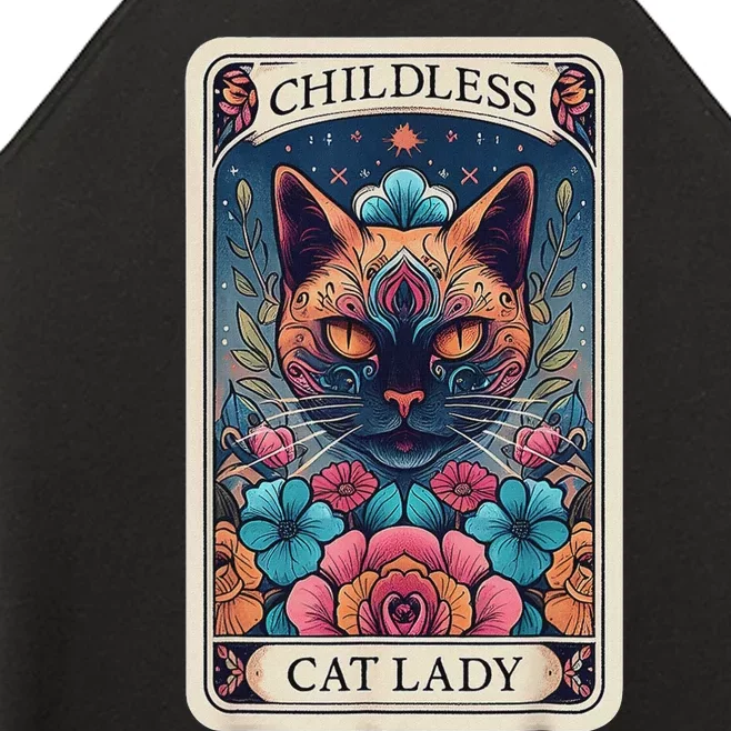 Childless Cat Lady Tarot Card Women’s Perfect Tri Rocker Tank