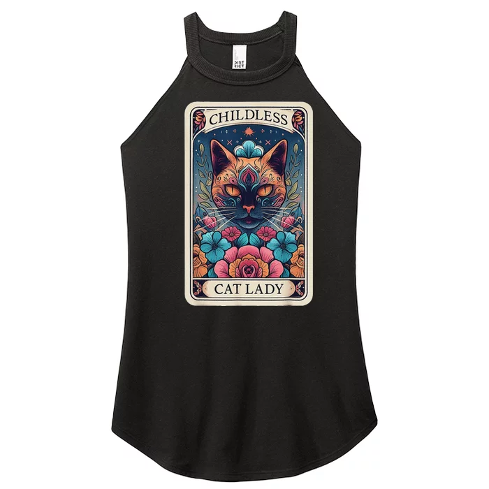 Childless Cat Lady Tarot Card Women’s Perfect Tri Rocker Tank