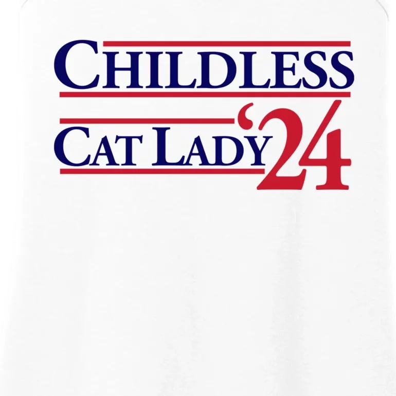 Childless Cat Lady Ladies Essential Tank