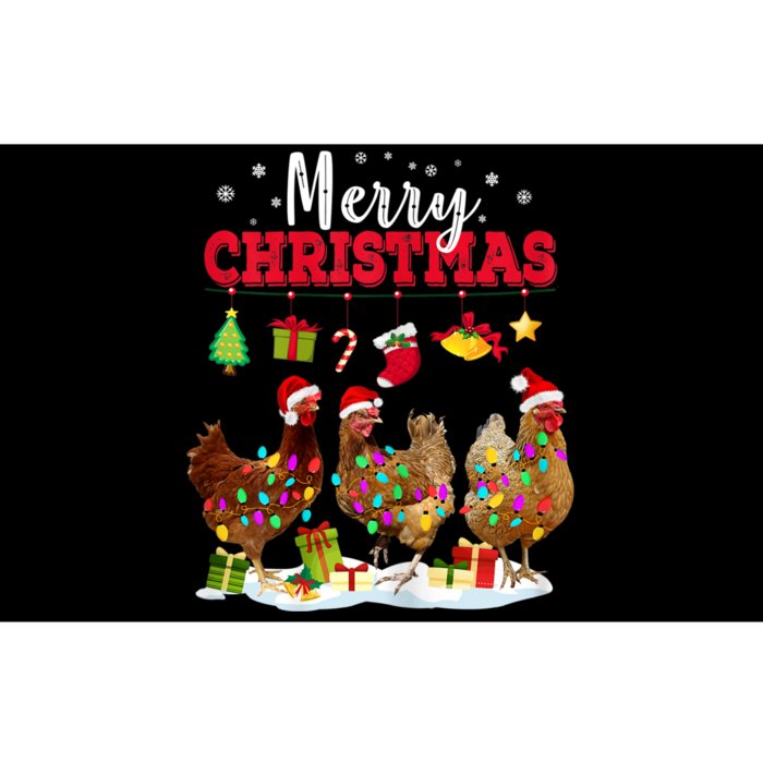 Chicken Christmas Lights Merry Xmas Family Matching Pajama Bumper Sticker