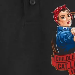 Childless Cat Ladies Vote Rosie The Riveter Dry Zone Grid Performance Polo