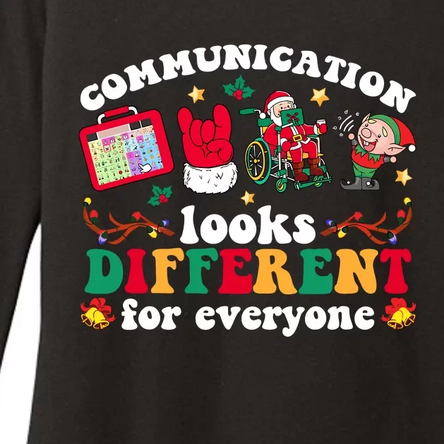 Christmas Communication Looks Different For Everyone Slp Womens CVC Long Sleeve Shirt