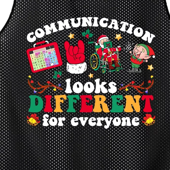 Christmas Communication Looks Different For Everyone Slp Mesh Reversible Basketball Jersey Tank