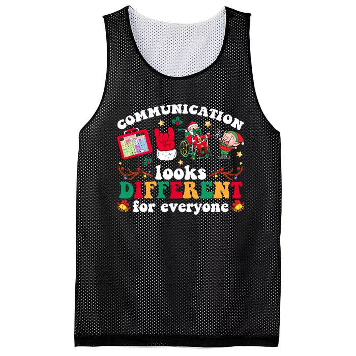 Christmas Communication Looks Different For Everyone Slp Mesh Reversible Basketball Jersey Tank