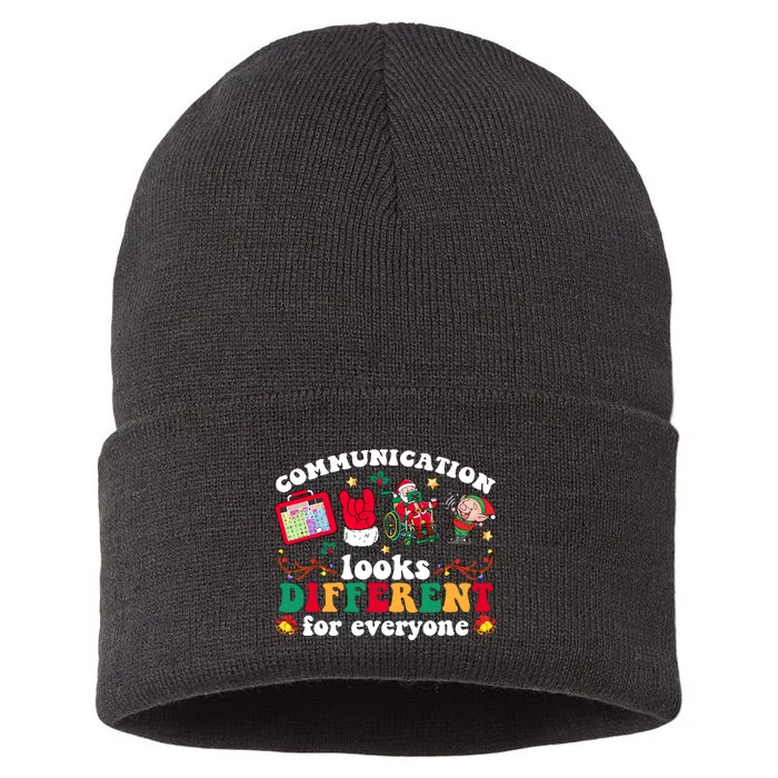 Christmas Communication Looks Different For Everyone Slp Sustainable Knit Beanie