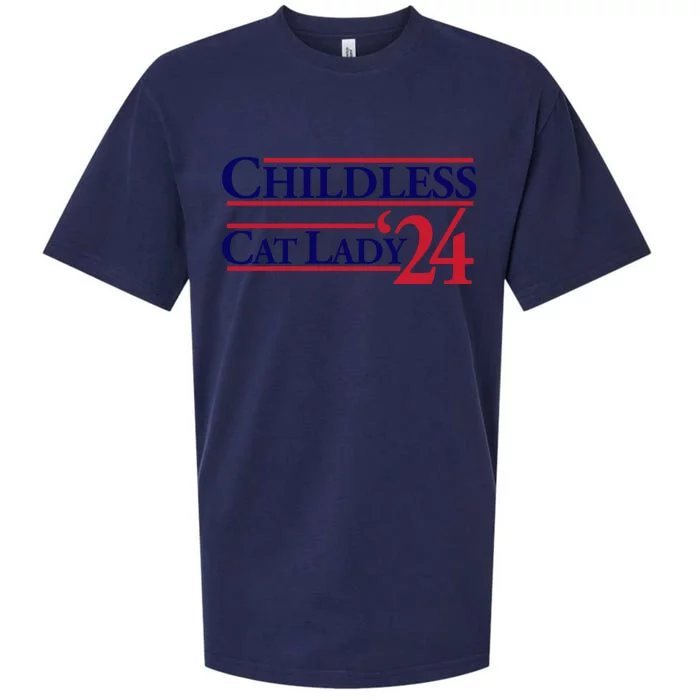 Childless Cat Lady 2024 Sueded Cloud Jersey T-Shirt