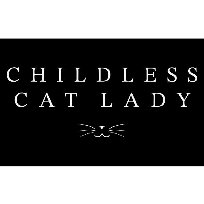 Childless Cat Lady Cute Cat Face 2024 Childless Cat Lady Gift Bumper Sticker