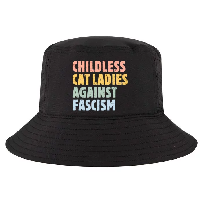 Childless Cat Ladies Against Fascism Kamala Harris 2024 Cool Comfort Performance Bucket Hat