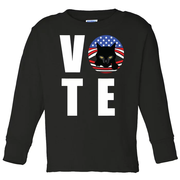 Childless Cat Ladies Vote Toddler Long Sleeve Shirt