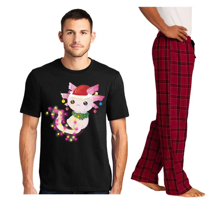 Cute Christmas Lights Axolotl Pajama Set