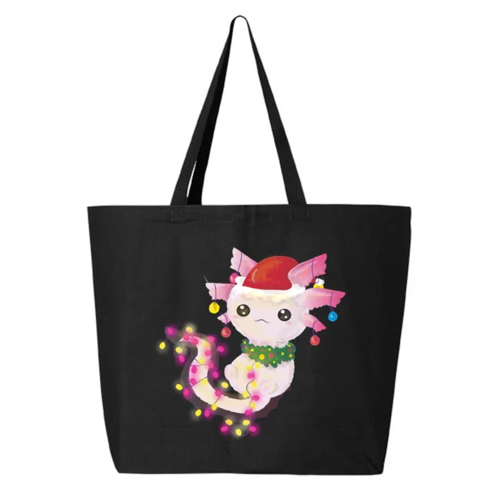 Cute Christmas Lights Axolotl 25L Jumbo Tote