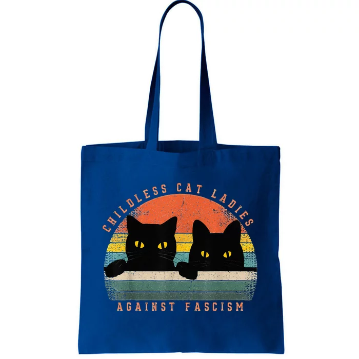 Childless Cat Ladies Against Fascism Tote Bag