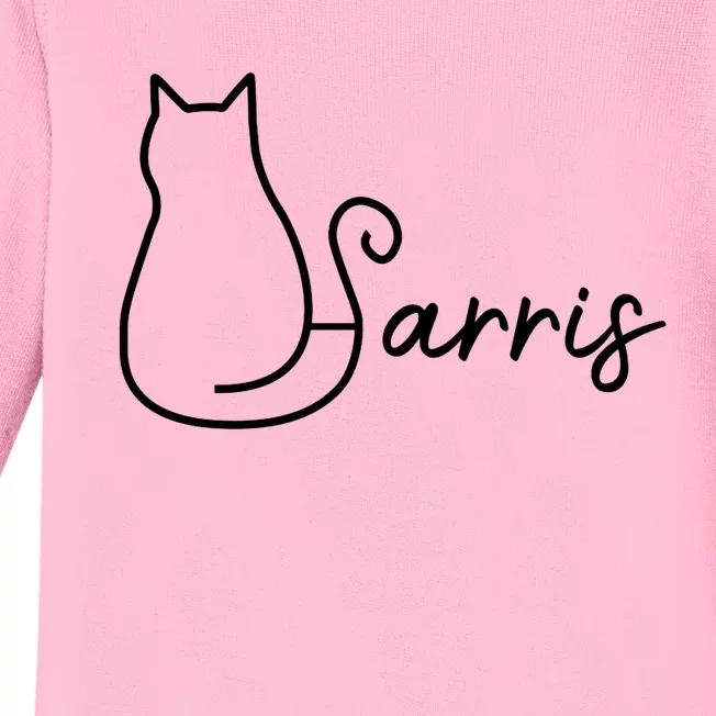 Childless Cat Lady For Kamala Harris Baby Long Sleeve Bodysuit