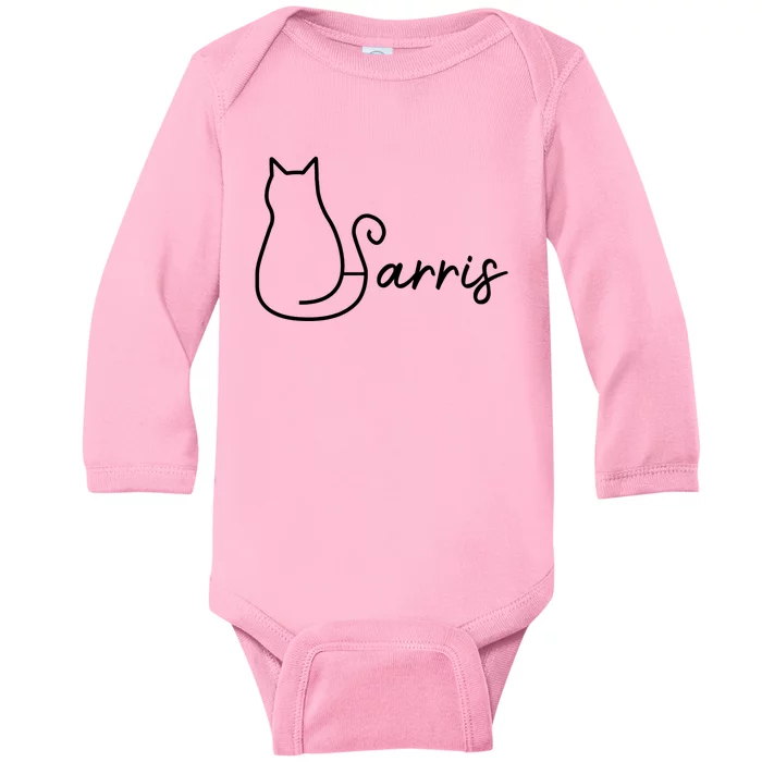 Childless Cat Lady For Kamala Harris Baby Long Sleeve Bodysuit