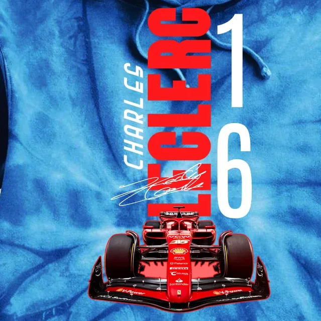 Cool Charles Leclerc Grand Prix 16 F1 Racing Tie Dye Hoodie