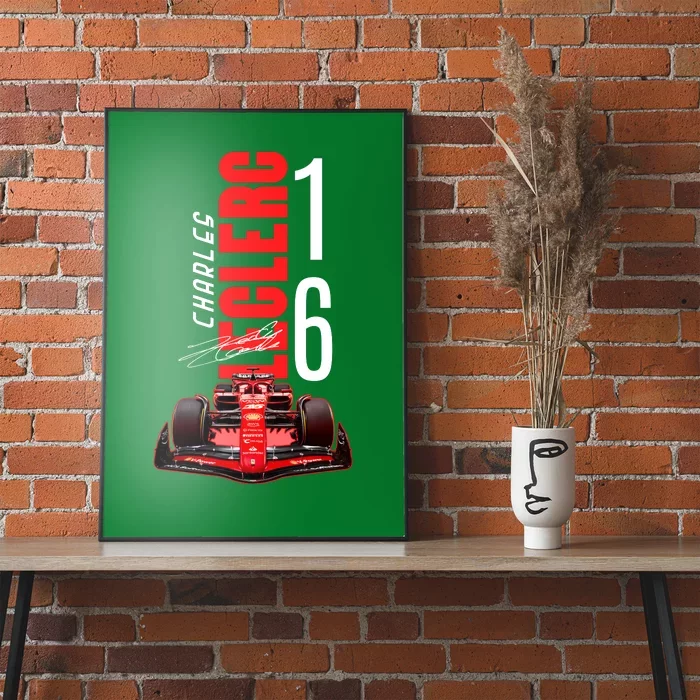 Cool Charles Leclerc Grand Prix 16 F1 Racing Poster