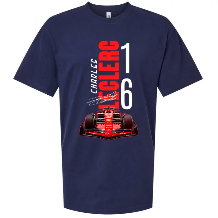 Cool Charles Leclerc Grand Prix 16 F1 Racing Sueded Cloud Jersey T-Shirt