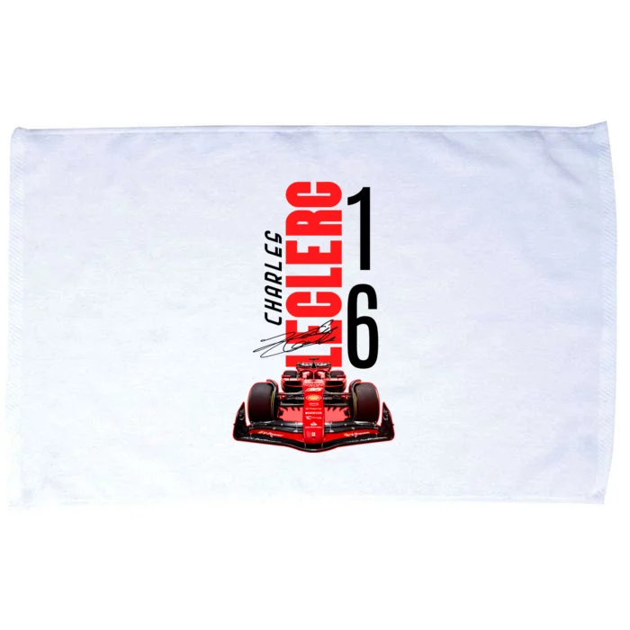 Cool Charles Leclerc Grand Prix 16 F1 Racing Microfiber Hand Towel