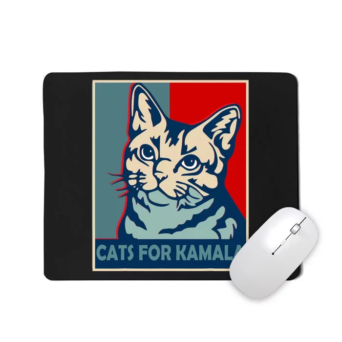 Childless Cat Lady Is Voting Kamala Harris President 2024 Mousepad