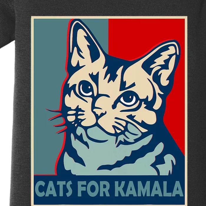 Childless Cat Lady Is Voting Kamala Harris President 2024 Baby Bodysuit