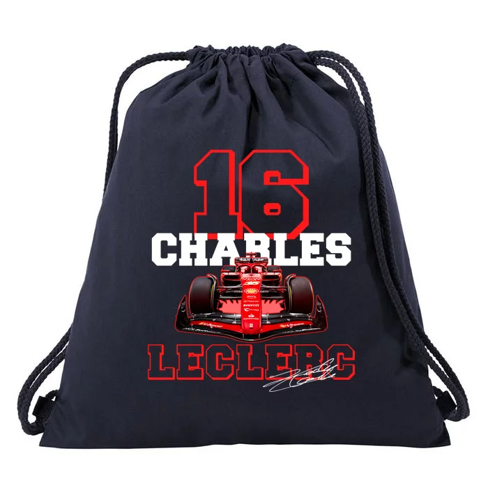 Cool Charles Leclerc 16 F1 Racing Drawstring Bag