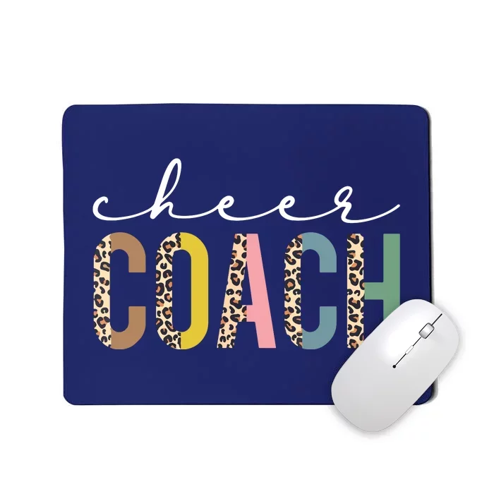 Cheer Coach Leopard Best Cheer Coach Ever Cheerleader Mom Mousepad