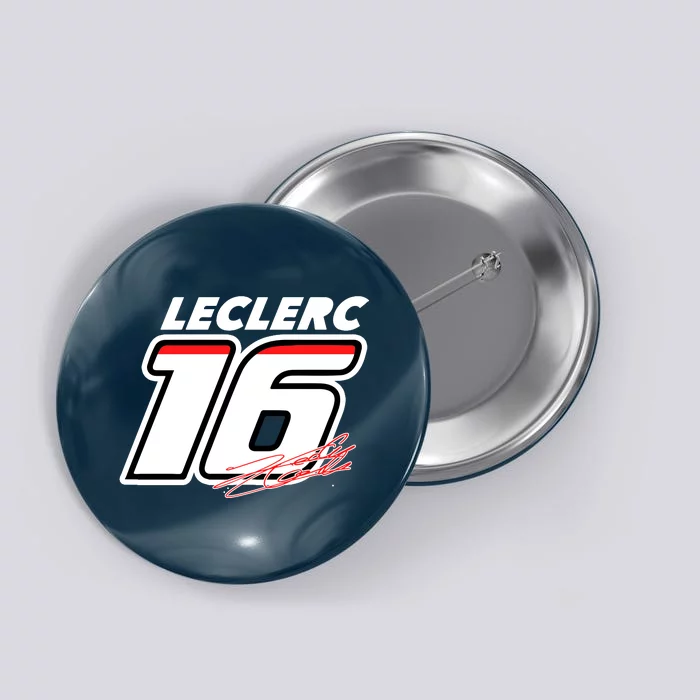 Cool Charles Leclerc 16 F1 Racing Button