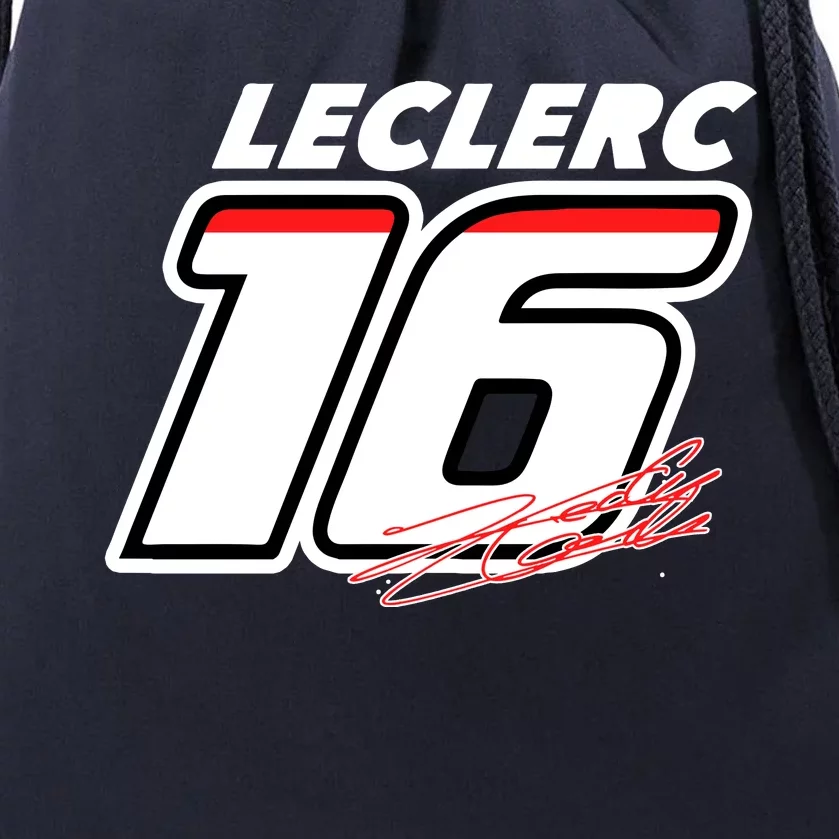 Cool Charles Leclerc 16 F1 Racing Drawstring Bag