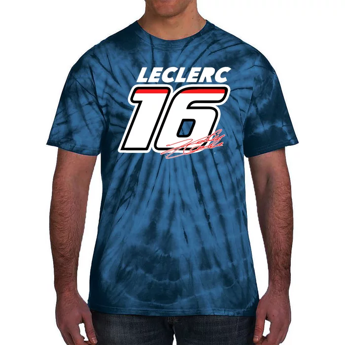 Cool Charles Leclerc 16 F1 Racing Tie-Dye T-Shirt