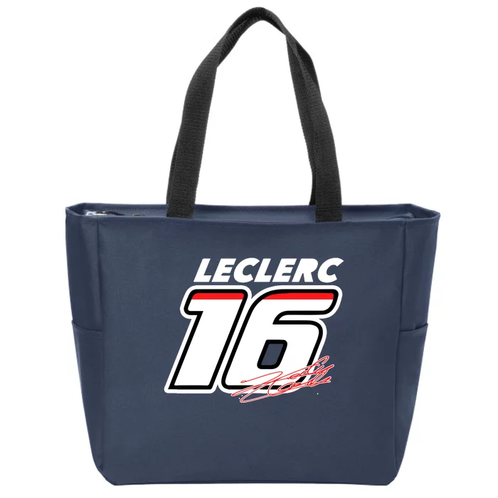 Cool Charles Leclerc 16 F1 Racing Zip Tote Bag