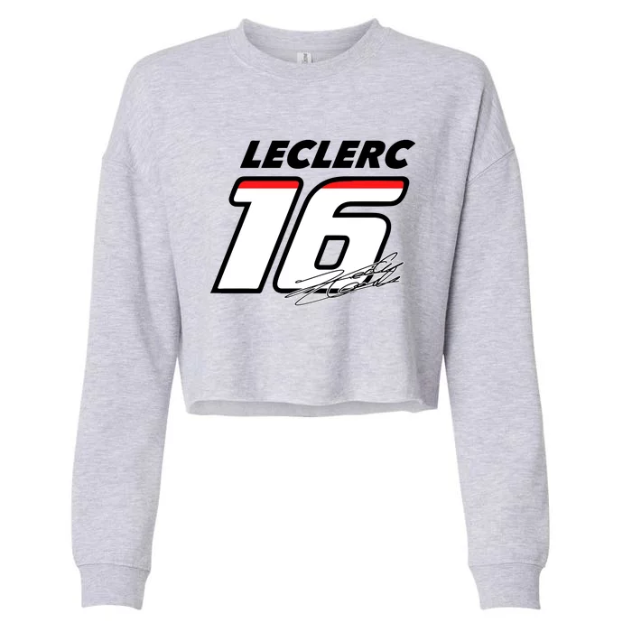 Cool Charles Leclerc 16 F1 Racing Cropped Pullover Crew