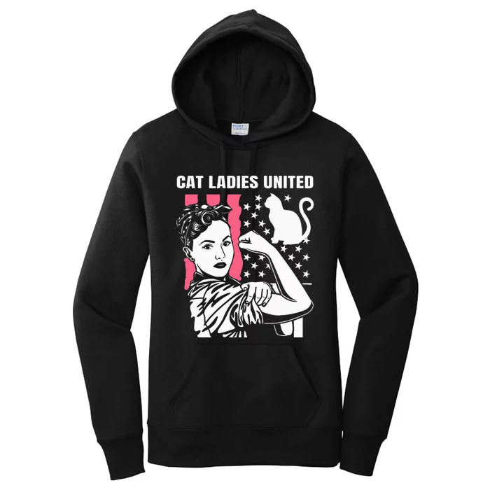 Childless Cat Lady For Cat Mom Women Cat Ladies Women's Pullover Hoodie