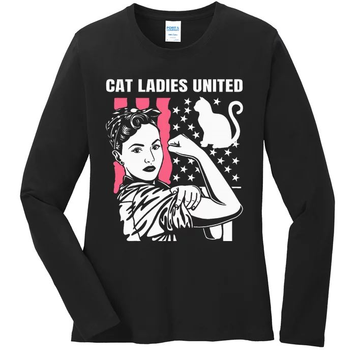 Childless Cat Lady For Cat Mom Women Cat Ladies Ladies Long Sleeve Shirt