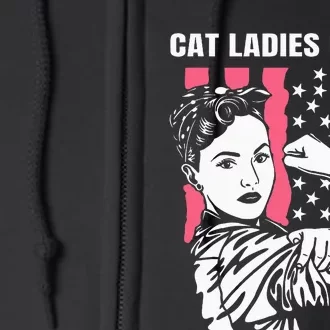 Childless Cat Lady For Cat Mom Women Cat Ladies Full Zip Hoodie