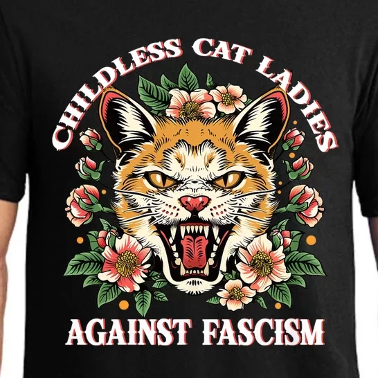 Childless Cat Ladies Against Fascism Pajama Set