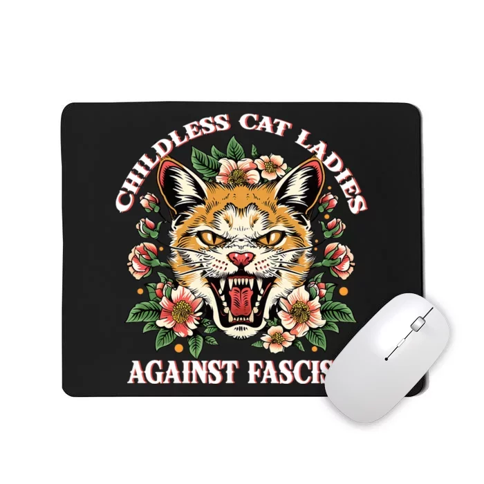 Childless Cat Ladies Against Fascism Mousepad