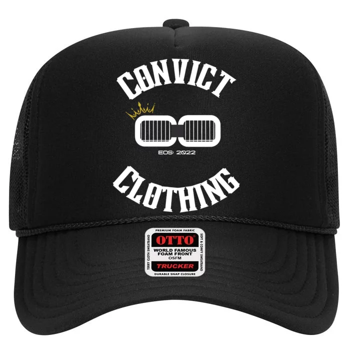 Convict Clothings Logo Eos High Crown Mesh Trucker Hat