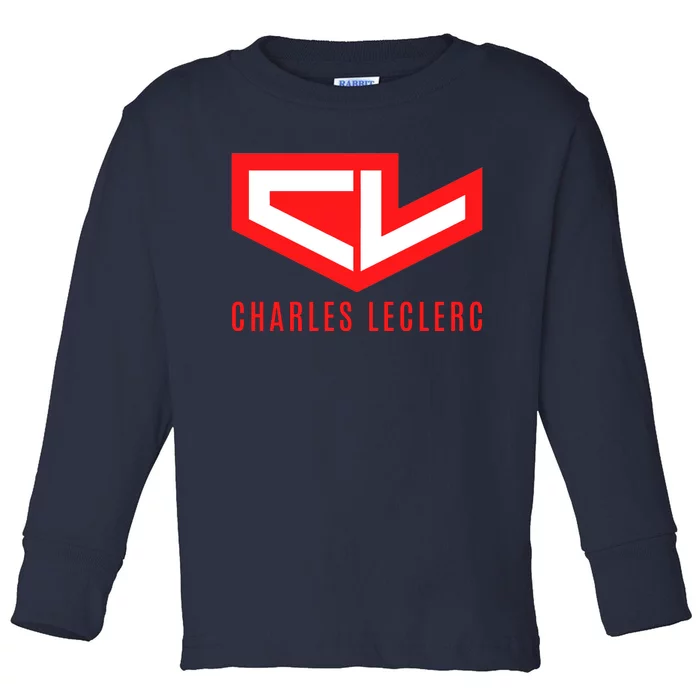 Cool Charles Leclerc 16 F1 Racing Toddler Long Sleeve Shirt