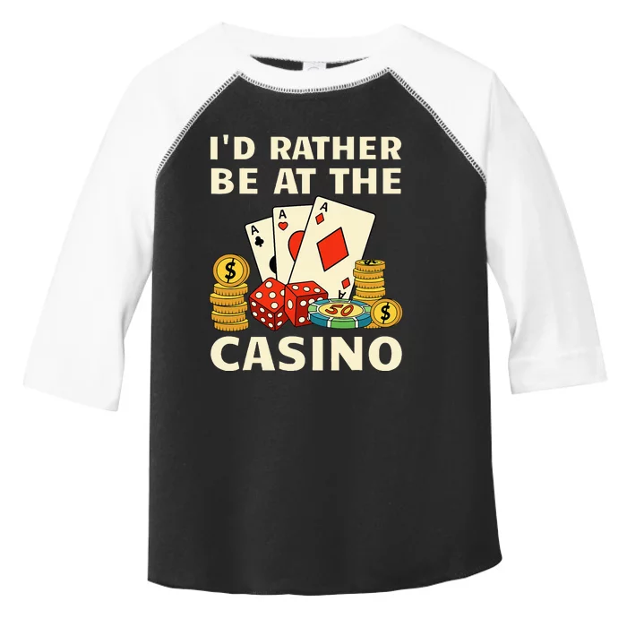 Cool Casino Lover Art For Women Casino Gambling Gambler Toddler Fine Jersey T-Shirt