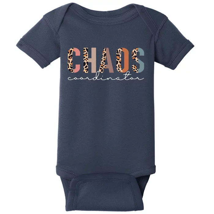 Chaos Coordinator Leopard Baby Bodysuit