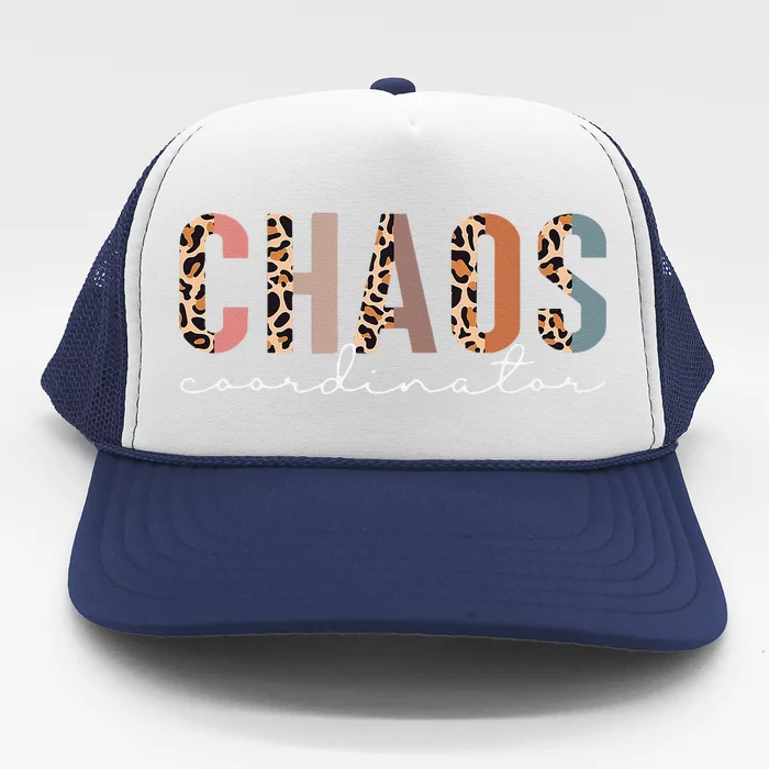 Chaos Coordinator Leopard Trucker Hat