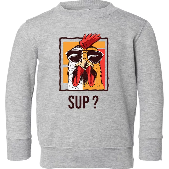 Cute Chicken Lover Gardening Farmer Henhouse Coop Chicken Toddler Sweatshirt