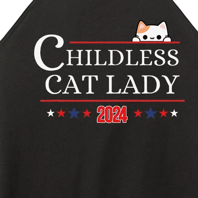 Childless Cat Lady 2024 Gift Women’s Perfect Tri Rocker Tank