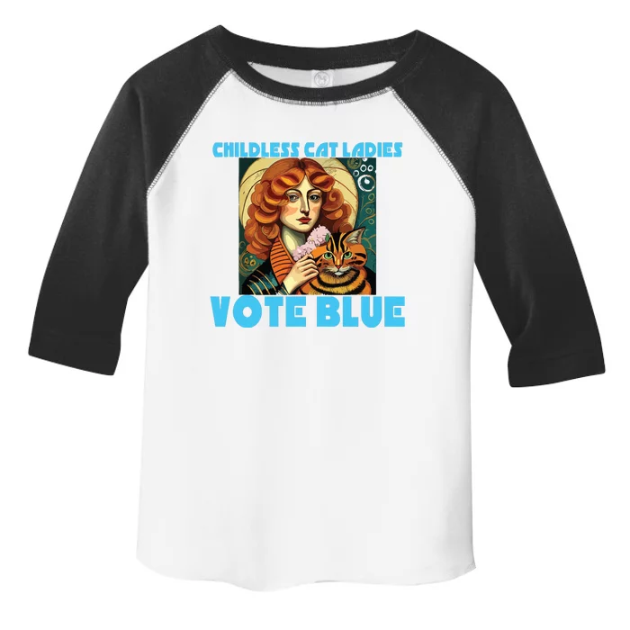 Childless Cat Ladies Vote Blue Toddler Fine Jersey T-Shirt