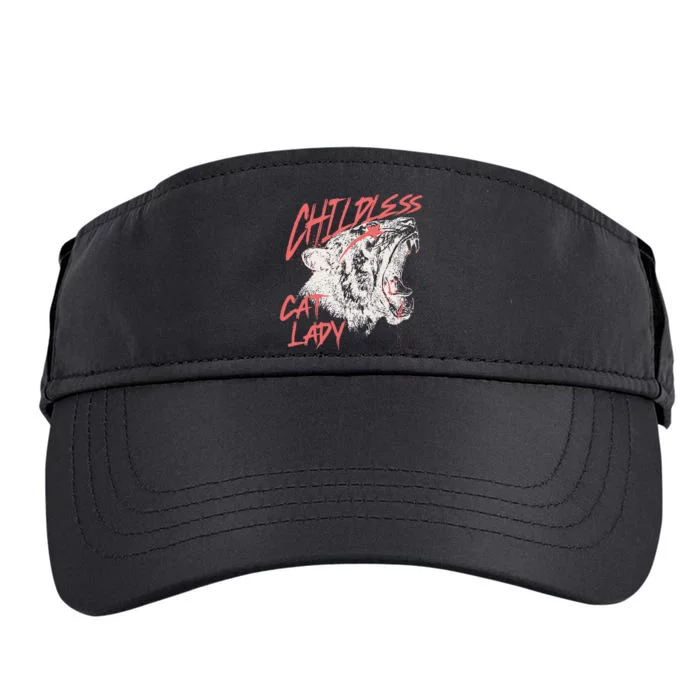 Childless Cat Lady Gift Adult Drive Performance Visor