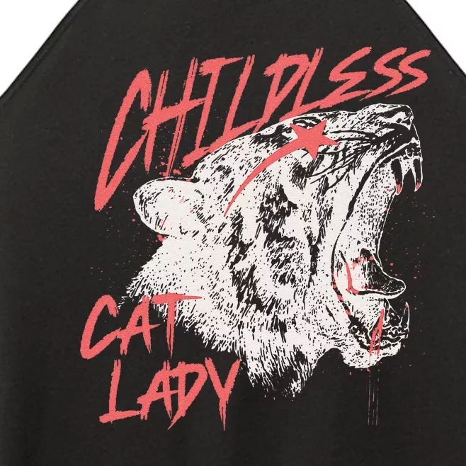 Childless Cat Lady Gift Women’s Perfect Tri Rocker Tank