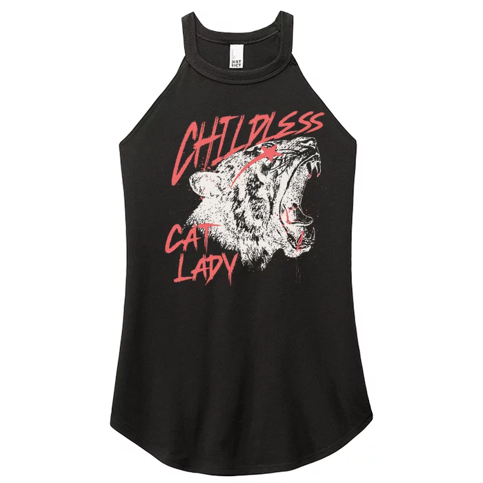 Childless Cat Lady Gift Women’s Perfect Tri Rocker Tank