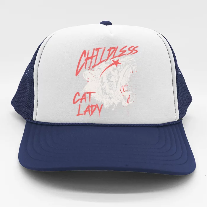 Childless Cat Lady Gift Trucker Hat